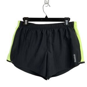 Reebok Black & Neon Green Shorts